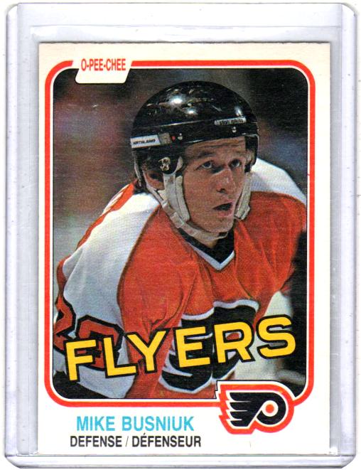 1981 O-Pee-Chee  Mike Busniuk  Card #249 - Philadelphia Flyers